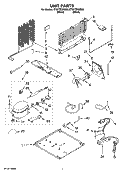 UNIT PARTS Diagram and Parts List for ET8FTEXRB02  Whirlpool Refrigerator