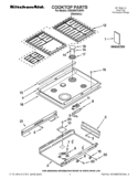 COOKTOP PARTS Diagram and Parts List for KDSS907XSP01  KitchenAid Range