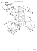FRAME Diagram and Parts List for TC800SPDB2  Whirlpool Trash Compactor