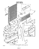 UNIT Diagram and Parts List for ET18XMXSW01  Whirlpool Refrigerator