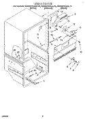 LINER Diagram and Parts List for KBRS21KABL10  KitchenAid Refrigerator