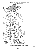 COMPARTMENT SEPARATOR Diagram and Parts List for ET16XK1MWR1  Whirlpool Refrigerator