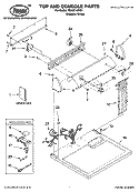TOP AND CONSOLE PARTS Diagram and Parts List for REX3514RQ0  Roper Dryer
