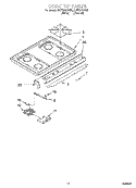 SECTION Diagram and Parts List for SF378PEWW0  Whirlpool Range