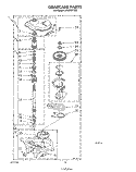 GEARCASE Diagram and Parts List for LA5300XTW0  Whirlpool Washer