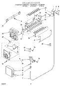 ICEMAKER Diagram and Parts List for ET20DMXAB01  Whirlpool Refrigerator