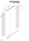 CABINET TRIM Diagram and Parts List for KSSC48FKB00  KitchenAid Refrigerator