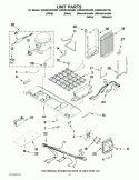 UNIT PARTS Diagram and Parts List for GSS26C5XXB02  Whirlpool Refrigerator