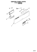 CONTROL PANEL PARTS Diagram and Parts List for KUDS02FSPA3  KitchenAid Dishwasher