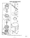 PUMP AND MOTOR Diagram and Parts List for DU3000XR2  Whirlpool Dishwasher