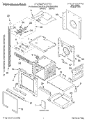 OVEN, LITERATURE Diagram and Parts List for KEBI276DBL8  KitchenAid Wall Oven