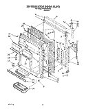 REFRIGERATOR DOOR Diagram and Parts List for ET20DKXXN10  Whirlpool Refrigerator