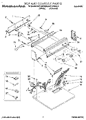 TOP AND CONSOLE, LIT/OPTIONAL Diagram and Parts List for KGYL510BWH0  KitchenAid Dryer