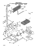 UNIT Diagram and Parts List for ET18PKXWW00  Whirlpool Refrigerator