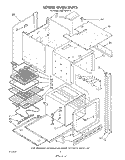 LOWER OVEN Diagram and Parts List for RM778PXT0  Whirlpool Microwave Oven Combo