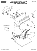 SECTION Diagram and Parts List for REL4632BW0  Roper Dryer