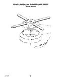 LOWER WASHARM AND STRAINER Diagram and Parts List for KUDC220T0  KitchenAid Dishwasher