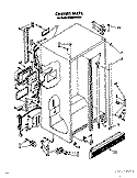CABINET Diagram and Parts List for ED20SKXXW00  Whirlpool Refrigerator
