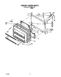 FREEZER DOOR Diagram and Parts List for ET18RKXZW00  Whirlpool Refrigerator