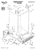 CABINET, LITERATURE Diagram and Parts List for 6GD27DFXFS02  Whirlpool Refrigerator