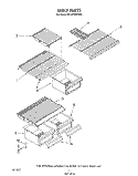 Part Location Diagram of 1124308 Whirlpool Trim, Shelf (Front)