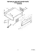 TOP GRILLE AND UNIT COVER PARTS Diagram and Parts List for KBLC36FTS00  KitchenAid Refrigerator