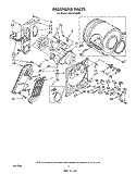 SECTION Diagram and Parts List for LE6150XSW0  Whirlpool Dryer
