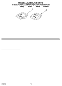 MISCELLANEOUS PARTS OPTIONAL PARTS (NOT INCLUDED) Diagram and Parts List for KUDP01FLBL3  KitchenAid Dishwasher