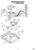 MACHINE BASE PARTS Diagram and Parts List for LTG6234DQ3  Whirlpool Washer Dryer Combo