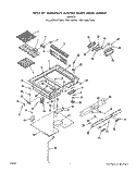 MAIN TOP Diagram and Parts List for N9457X0  Roper Range