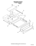 DRAWER PARTS Diagram and Parts List for KGRS308BSS0  KitchenAid Range