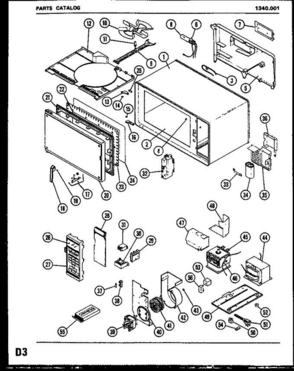 Part Location Diagram of M50D45 Whirlpool DISCONTINUED