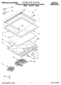 COOKTOP Diagram and Parts List for KESC300BAL3  KitchenAid Range