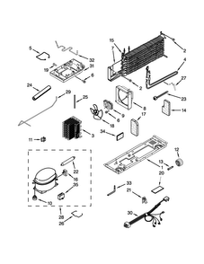 Unit Parts Diagram and Parts List for W8TXNGMBQ01  Whirlpool Refrigerator