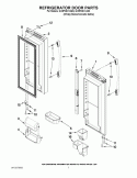 Part Location Diagram of W10700991 Whirlpool Right Hand FD FOAM DR Assembly-CONT