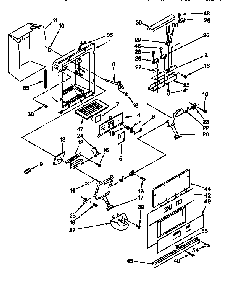 Dispenser And Front Diagram and Parts List for 106KSSS36QDX05  KitchenAid Refrigerator