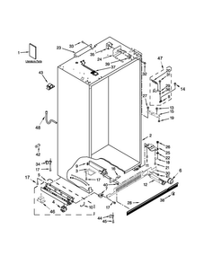 Part Location Diagram of W10663352 Whirlpool CLAMP-TUBE