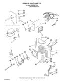 UPPER UNIT PARTS Diagram and Parts List for KBLO36FTX04  KitchenAid Refrigerator