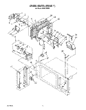 OVEN Diagram and Parts List for KHMC106S0  KitchenAid Microwave