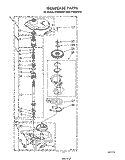 GEARCASE Diagram and Parts List for LT4900XSW1  Whirlpool Washer Dryer Combo