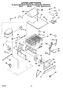 UPPER UNIT PARTS Diagram and Parts List for KSSS48QKB01  KitchenAid Refrigerator