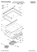COOKTOP Diagram and Parts List for KESC307BWH5  KitchenAid Range
