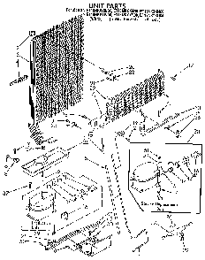 Unit Diagram and Parts List for ET18NKYXG00  Whirlpool Refrigerator