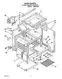 SECTION Diagram and Parts List for FGC355YL1  Whirlpool Range