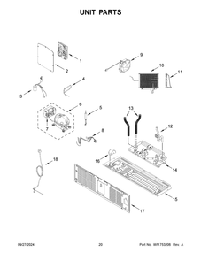 Part Location Diagram of W11732289 Whirlpool TUBE-DRAIN