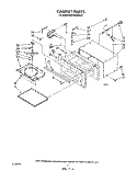 Part Location Diagram of 4158140 Whirlpool Grille, Vent