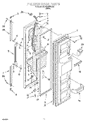 FREEZER DOOR Diagram and Parts List for 3XARG458GD01  Whirlpool Refrigerator