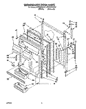 REFRIGERATOR DOOR Diagram and Parts List for 4YET20DKAN01  Whirlpool Refrigerator