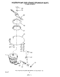 HEATER PUMP AND LOWER SPRAY ARM Diagram and Parts List for DU7800XS6  Whirlpool Dishwasher