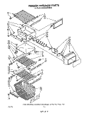 FREEZER INTERIOR Diagram and Parts List for ED26SSXRWR0  Whirlpool Refrigerator